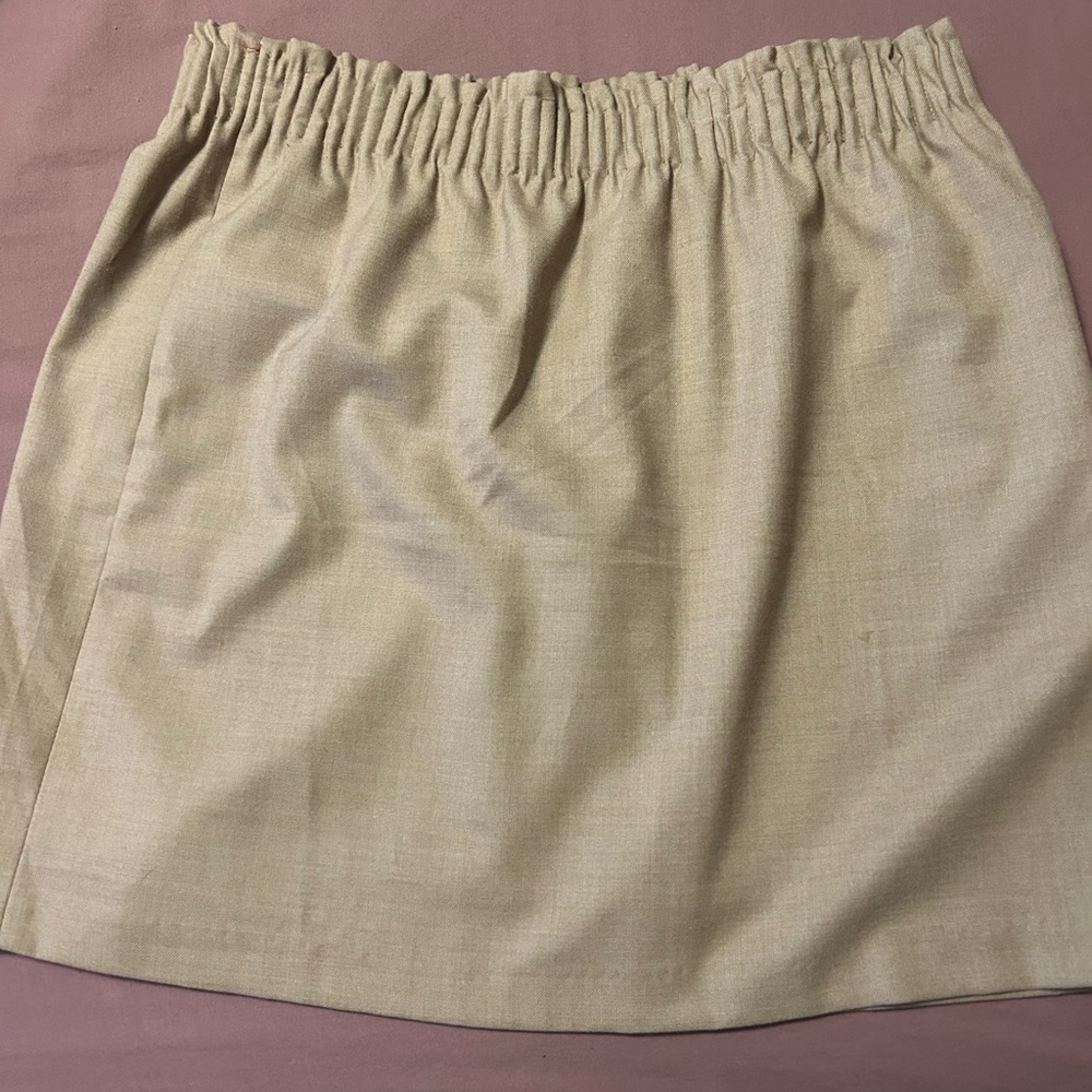 J. Crew Beige Mini Skirt